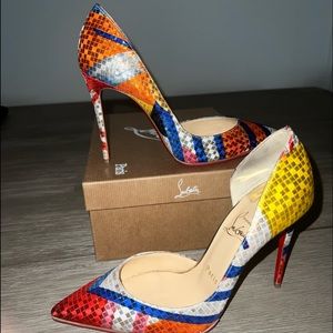 Christian Louboutin IRIZA 100 Multicolor Lurex